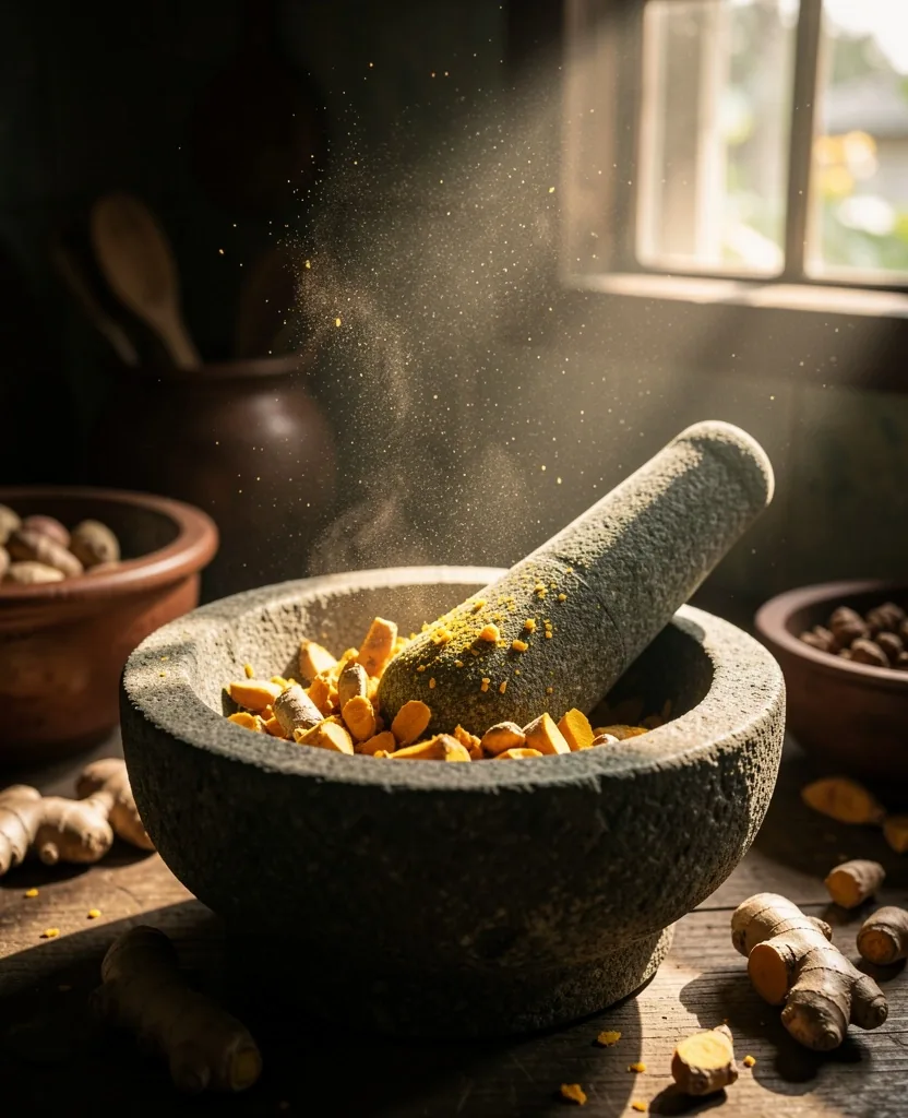 Rimpang jahe segar sebagai bahan tradisional nusantara